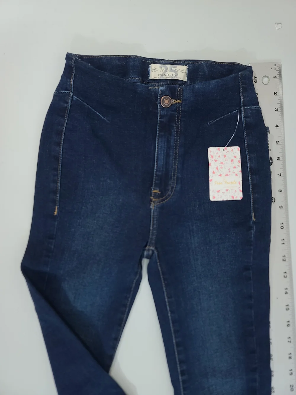 Free People Dark Blue Skinny Jeans